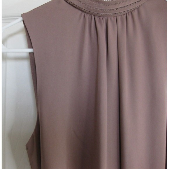 H&M Women's Dress Brown Size 4 Sleeveless Tie Waist Casual - Picture 4 of 16